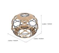 FUTUREORYY Industrial Vintage Iron Rattan Lamp Shade Ceiling Pendant Cover Retro Rope Design for Farmhouse Warehouse Cafe Home Dining Area Lighting