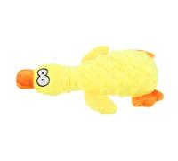 FUTUREORYY Interactive Plush Duck for Dogs Squeaky Cartoon Dog for Puppies Durable Chew for Teething Relief Engaging Pet Play Easy to Clean and Maintain