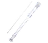 FUTUREORYY Key Abs Recorder for Beginners Transparent Flute with Cleaning Rod and English Manual Durable Environmental Friendly Musical Instrument