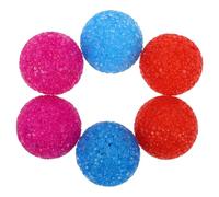 FUTUREORYY Kitten and Cat Ball Toys with Bells, 6pcs Plastic Interactive Pet Balls 5cm for Indoor Play and Exercise Random Color