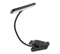 FUTUREORYY LED Music Stand Lamp with Brightness and Three-Color Eye Protection Light Flexible Piano Light for Reading Orchestra Craft and Travel Use