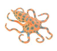 FUTUREORYY Lifelike Blue Ringed Octopus Model Plastic Educational Sea Animal for Room Decor and Cognitive Learning Realistic Creature Figure Safe and Sturdy Material