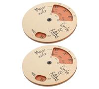 FUTUREORYY Melody Tool Musical Instrument Accessory Wooden Circle of Fifths Wheel 2pcs Practical Handy for Guitar and Bass for Musicians Suitable for Small Spaces and Placing on Bedside