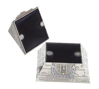 FUTUREORYY Metal Ancient Egyptian Pyramid Jewelry Box with Magnetic Closure Vintage Pyramid Figurine Decoration and Multipurpose Storage Container for Jewelry Keys Souvenirs Home and Office