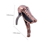 FUTUREORYY Metal Tone Modified Guitar Capo Clamp with Crocodile Design for Acoustic and Electric Guitars Portable Red Bronze Clip for Change and Stable String Fixing