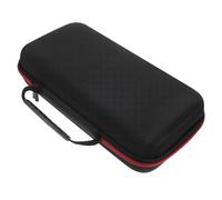 FUTUREORYY Microphone Bag Microphone Holder Black EVA PU Cloth Compact Portable Anti-Drop Large Capacity Case for Karaoke Accessories Storage 11.59X5.50X3.14In