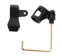 FUTUREORYY Microphone Stand Holder for Saxophone Wireless Mic Bracket, Medium Alto Sax Mic Clip, Gold Metal Microphone Mount Support for Musical Instruments