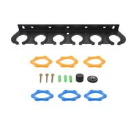 FUTUREORYY Microphone Wall Mount Bracket Hanging Microphone Stand Holder for Home Event Stage Six Holes Mic Stand Wall Hanger for Wireless and Wired