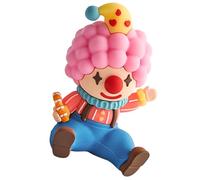FUTUREORYY Mini Clown Figurine Cake Topper Cartoon Clown Ornament for Party Table Decoration Garden Landscaping Figure Non-Edible