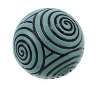 FUTUREORYY Mini Zen Garden Spheres with Symmetrical Spiral Texture Resin Japanese Sand Balls for Meditation and Yoga Decor Portable Sand Tray Accessory for Mindful Relaxation and Office Zen