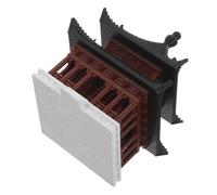 FUTUREORYY Miniature Chinese Pavilion Model Aquarium Decorative Ornament Intricately Carved Ancient Building for Fish Tank and Desktop Fade Resistant Micro Landscape Decor for Home Office