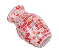 FUTUREORYY Mosaic Glass Vase Tall Unique Artistic Flower Pot for Dining Table Centerpiece Farmhouse Decorative Plant Holder with Distinctive Pattern Easy to Clean Modern Classic Home
