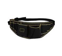 FUTUREORYY Multifunctional Electrician Tool Waist Pouch Heavy Duty Oxford Cloth Organizer with Distributed Pockets for Tradesmen Tear Resistant Tool Belt Carrier