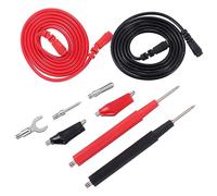 FUTUREORYY Multimeter Leads Test Cable with Metal Alligator Clips PVC Insulated Flexible Banana Plug and Spade Terminal for Electrical Wiring Circuit Testing