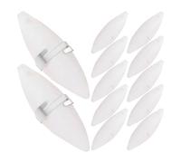 FUTUREORYY Natural Cuttlefish Bone for Parakeets 12Pcs with Metal Clips Chewing for Sharp Beaks Suitable for Cockatiels and Small Birds Calcium Source