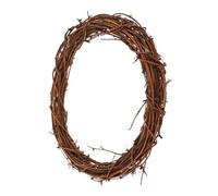 FUTUREORYY Natural Rattan Wreath Frame Wreath DIY Supplies Hand Woven Vine Circle for Home Decor Wedding Holiday Craft Front Door Wall Hanging