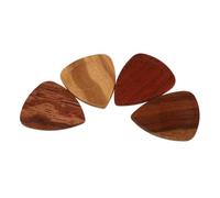 FUTUREORYY Natural Wood Guitar Picks 4pcs Box Professional Guitar Plectrums for Performance and Practice