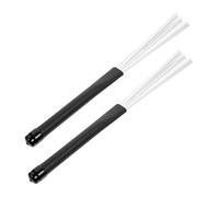 FUTUREORYY Nylon Drum Brush Telescopic for Jazz Drummers White Practical Percussion Accessory for Drums and Instruments