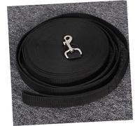 FUTUREORYY Nylon Pet Training Leash with Metal D-ring and Alloy Clasp Wide Black Lead for Dog Cat Puppy Obedience and Walking