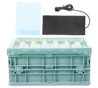 FUTUREORYY Parrot Incubator Brooding Box with Heating Pad, Plastic Reusable Egg Incubation Box for Hand-raising Chicks, Small Size Brooder Suitable for Parrots and Baby Birds