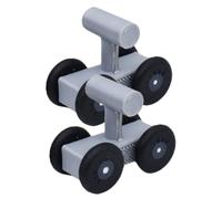 FUTUREORYY Parrot Skating Toy and Cockatiel Bird Training Plaything with Wheels, Gray Plastic Skates for Bird Skill Development and Educational Pet Supply