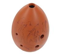 FUTUREORYY Pear Shaped Xun Pottery Wind Instrument for Beginners Portable Vintage Xun Music Instrument Gift Material with Ethereal Sound Easy to Carry for Students and Music Enthusiasts