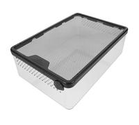 FUTUREORYY Pet Feeding Box Reptile Terrarium Animal Habitat Hatching Cage Frog Terrarium Scorpion Enclosure Reptile Tank Breeding Tank Snake Enclosure Accessories Frog Plastic
