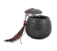 FUTUREORYY Pet Urn for Ashes Ceramic Keepsake Cinerary Container for Cats Dogs Thoughtful Memorial Casket for Pet Remains Secure Screw Lid