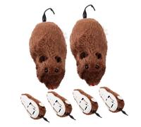 FUTUREORYY Plush Wind-up Mouse Toy 6pcs Clockwork Cat Toys to Stimulate Activity and Reduce Boredom Random Color