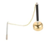 FUTUREORYY Portable Copper Buddhist Ritual Instrument with Telescopic Handle Crisp Pleasant Sound for Meditation and Ceremonies Copper Material for Spiritual Use
