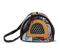 FUTUREORYY Portable Hamster Pet Carrier Bag for Hedgehog and Hamster, Lightweight Canvas and Plush Material, Easy to Carry and Store, for Outdoor Travel and Small Animal Transport