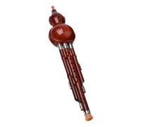 FUTUREORYY Portable Hulusi Cucurbit Flute for Beginners Ethnic Wind Instrument Healthy Material Smooth Finish for Students Adults Music Practice