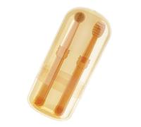 FUTUREORYY Portable Small Pet Toothbrush with Box Supple Dual Brush for Dogs and Cats Multi-Functional Dental Care Kit for Cleaning Narrow Tooth Gaps Reduces Calculus and Prevents Decay