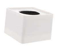 FUTUREORYY Portable White Abs Plastic Square Microphone Station Logo Flag for Professional Interview Mics Injection Molding with Adjustable Cotton Compact Mic Logo Display
