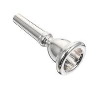 FUTUREORYY Professional Euphonium Mouthpiece Replacement Part Silver Plated Copper Elegant Surface Suitable for Birthday Parties and Family Gatherings