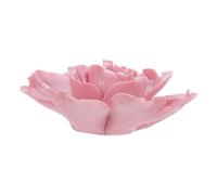 FUTUREORYY Purplish Red Small Ceramic Peony Wall Hanging Artificial Flower Wall Decor for Living Office Interior Decoration Style Decorative Floral Ornament