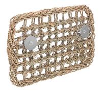 FUTUREORYY Rabbit Chew Toys with Wear-resistant Grass Mat, Small Rectangular Bunny Toy Set with 2 Accessories, Natural Hamster and Guinea Pig Chewing Supplies for Small Pets’ Teeth Care