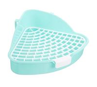 FUTUREORYY Rabbit Guinea Pig Triangle Litter Box Corner Toilet Potty Trainer Small Animal Cage Toilet Blue Suitable for Bunny and Hamster Training