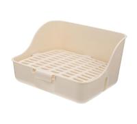 FUTUREORYY Rabbit Litter Box for Small Animals with Fixed Lock Design High Fence for Splash Prevention Space Pet Pee Toilet Tray for Rabbits Guinea Pigs Chinchillas and Ferrets Easy to