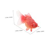 FUTUREORYY Realistic Goldfish Ornament Plastic Aquarium Fish for Educational Ocean Creature Model Safe Decorative Fish Tank Accessory