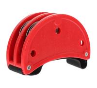 FUTUREORYY Red Double Row Foot Tambourine with Strap Percussion Instrument for Crisp Jingles Comfortable Fit Develops Musical Interest and Coordination Skills
