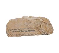 FUTUREORYY Resin Pet Memorial Stone Dog Tribute Statue Garden Grave Marker for Loss Healing Keepsake with Loving Touch Design