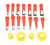 FUTUREORYY Reusable Caulking Nozzles with Caps Lightweight Glue Tool Accessories for Precise Sealing Easy to Install Finishing Applicators for Edges Corners and Seams in Home Improvement