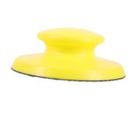 FUTUREORYY Round Sanding Block with Ergonomic Handle Professional Hand Sandpaper Holder for Stable Pressure and Uniform Grinding Prevents Shifting for Woodworking and Surface Treatment