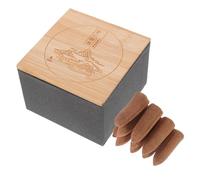 FUTUREORYY Sandalwood Backflow Incense Burning Cones Aromatic Backflow Cones Light Brown