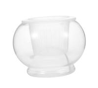 FUTUREORYY Self-watering Hydroponic Plant Pot Round Glass Fish Tank Globe Flower Vase for Aquatic Plants and Greenery with Transparent Design for Easy Water Monitoring and Healthy Growth