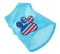 FUTUREORYY Small Dog Shirt Xs Adorable American Flag Print Sleeveless Vest Tank Top Lightweight and Breathable Apparel for Puppies for Costume Parties and Daily Wear