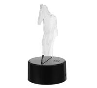 FUTUREORYY Small Horse Touch Table Lamp RGB Color Changing Night Light with Black Base, Creative 3D Decorative Bedside Lamp for Bedroom and Living Room Decor