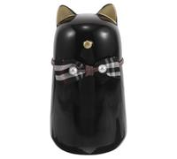 FUTUREORYY Small Pet Keepsake Memorial Jar Ashes Container Jars Lightweight Easy to Open 5.79x3.15x3.15in Elegant Design Cat Shaped Bow Suitable for Placement in Meaningful Location