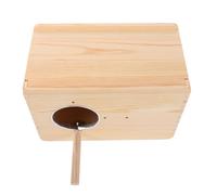 FUTUREORYY Solid Wood Parrot Breeding Box with Perch and Insulated Nesting House for Cockatiels and Lovebirds Thickened Natural Bird Nest for Enhanced Mating Success